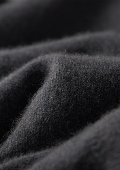 Pure Cashmere Dark Gray Dual Zip Cardigan | Vallentty