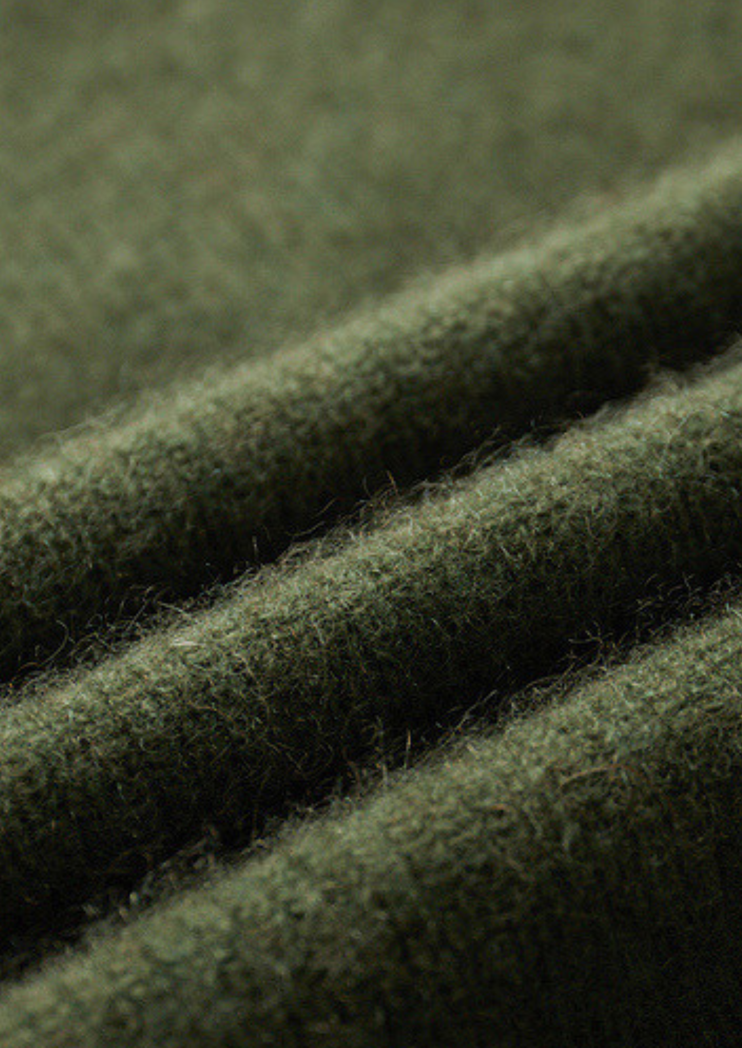 Pure Cashmere Olive Ribbed Half Zip | Vallentty