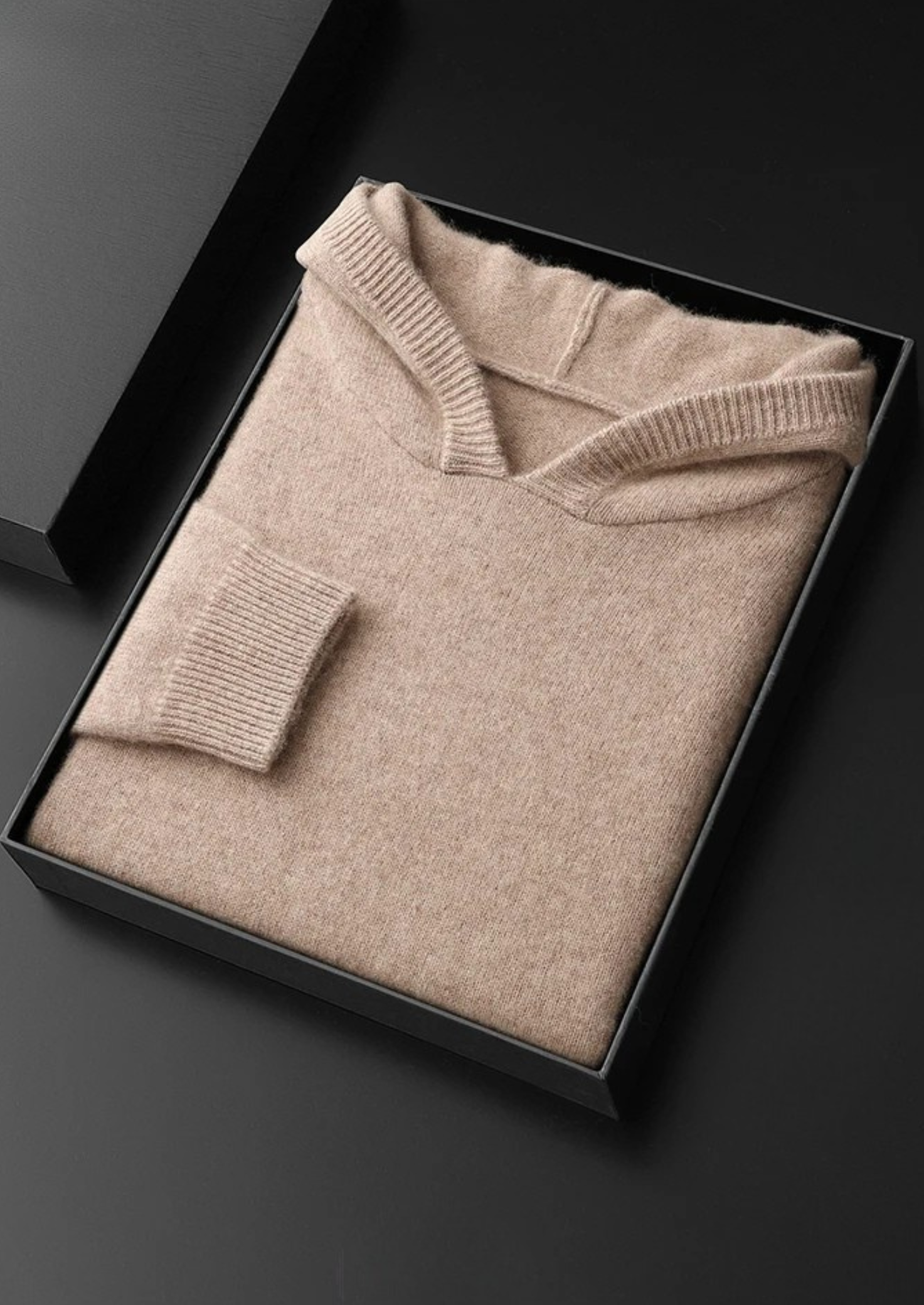 Premium Cashmere Leisure Hoodie | Vallentty