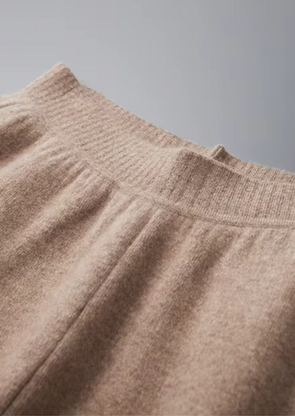 Premium Cashmere Straight Trousers | Vallentty