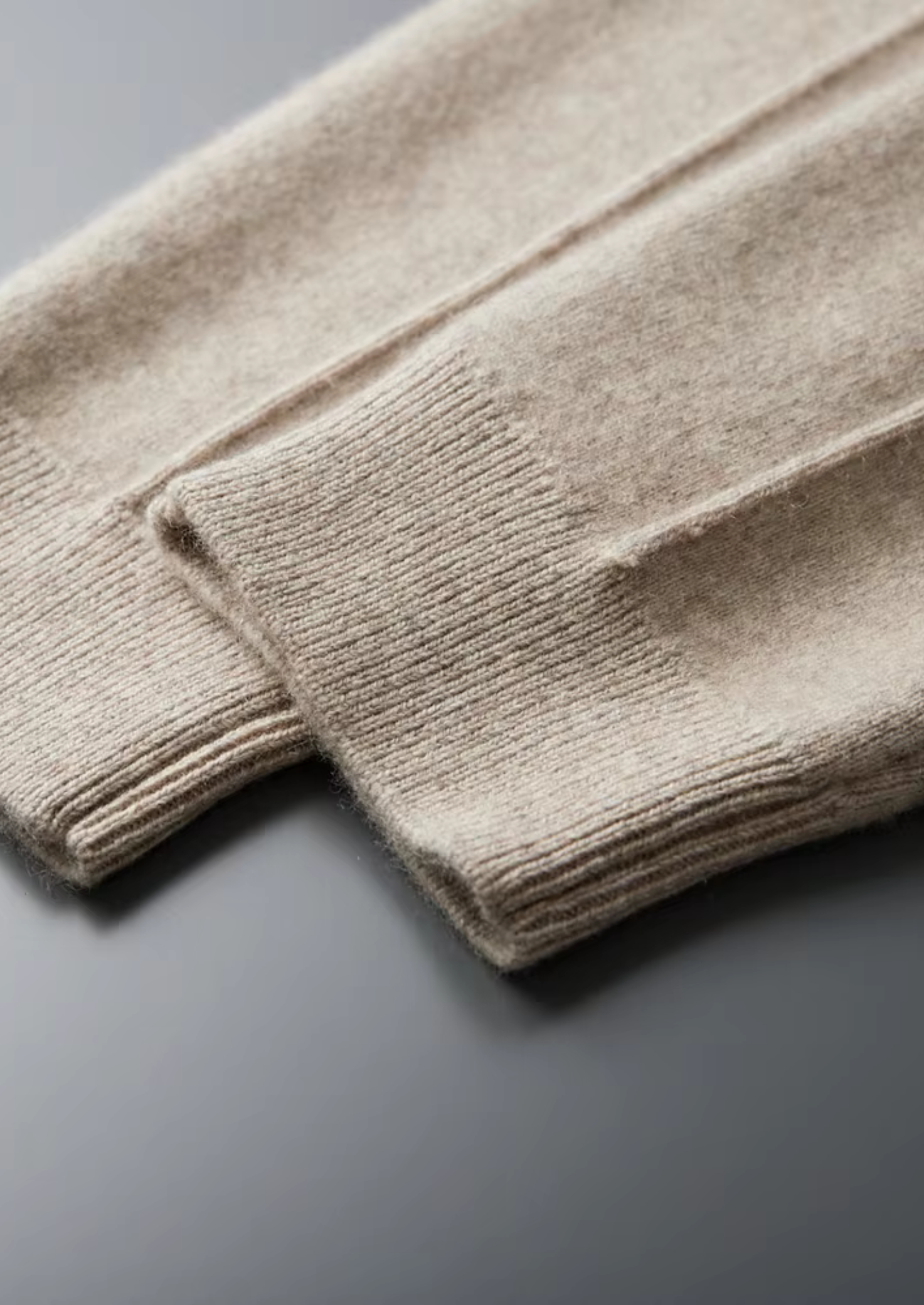 Pure Extra-Fine Merino Wool Sand Luzzo Set | Vallentty