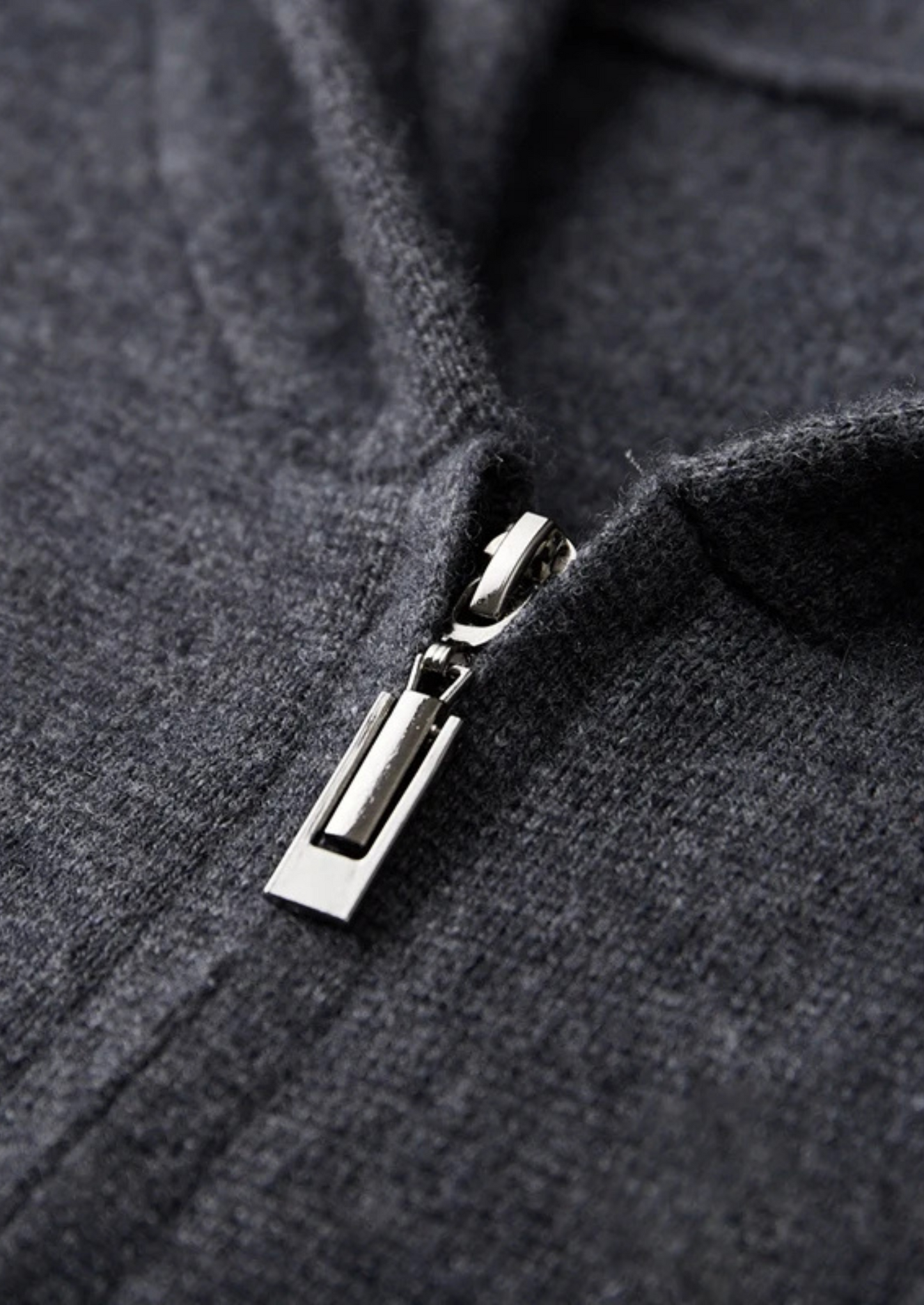 Premium Cashmere Zipper Hoodie | Vallentty