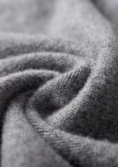 Pure Extra-Fine Merino Wool Two-Tone Zip Cardigan | Vallentty