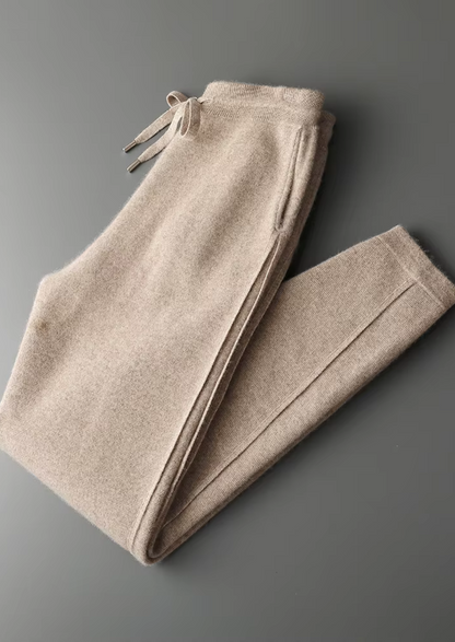 Premium Cashmere Slim Trousers | Vallentty