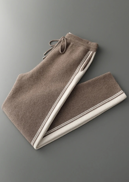Pure Extra-Fine Merino Wool Dark Mocha Damien Set | Vallentty