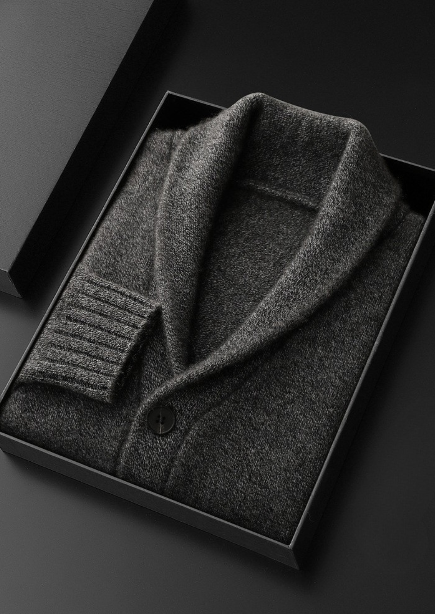Pure Cashmere Shawl Collar Cardigan | Vallentty