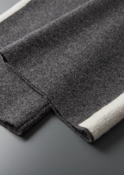 Pure Extra-Fine Merino Wool Wide Leisure Trousers | Vallentty