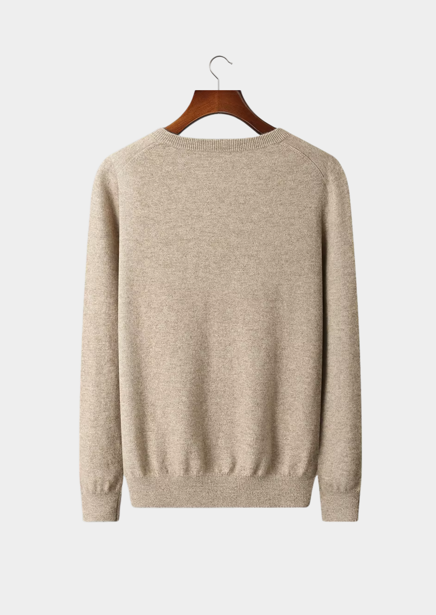Pure Extra-Fine Merino Wool Classic V-Neck Sweater | Vallentty