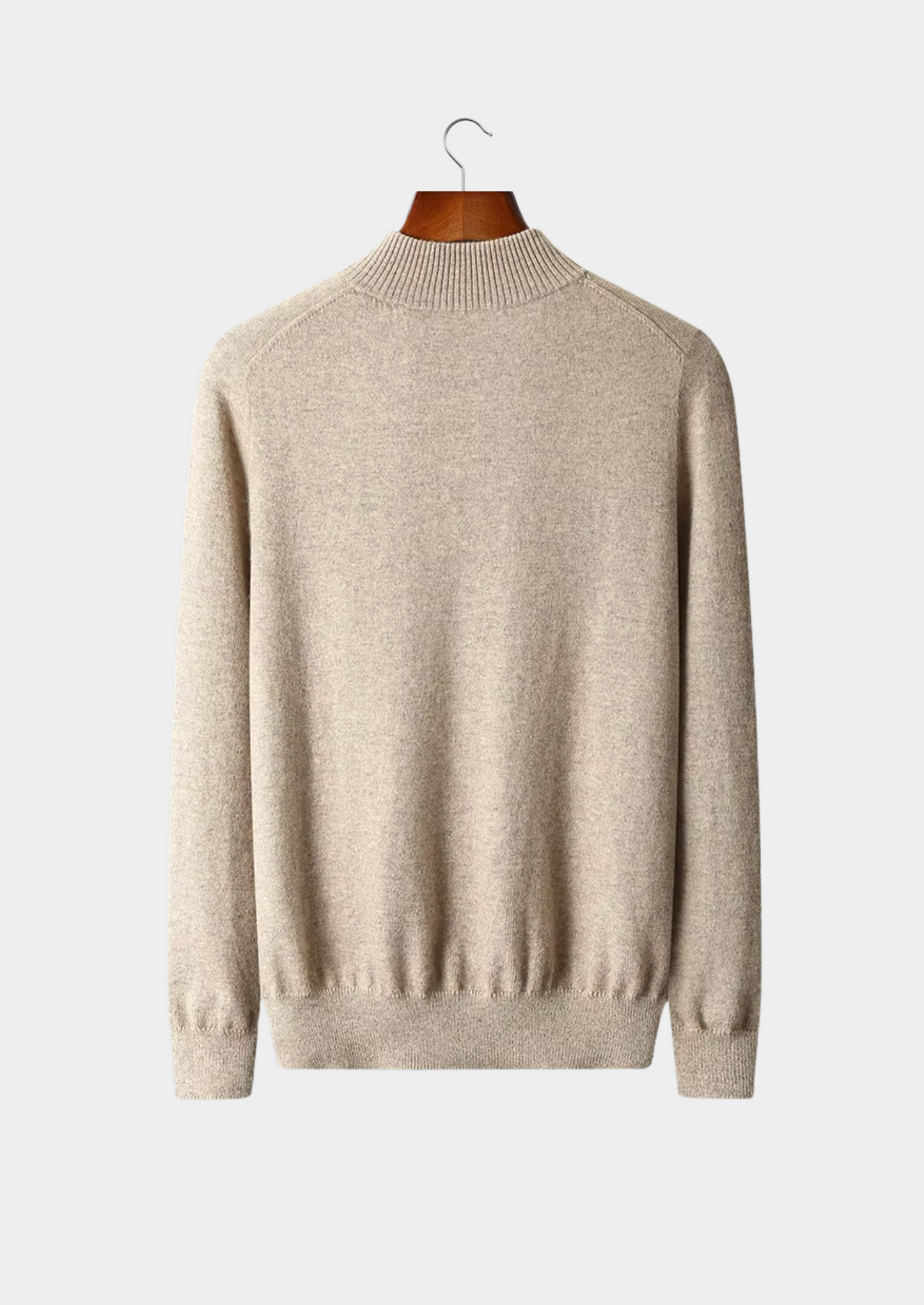 Pure Extra-Fine Merino Wool Half Zip Sweater | Vallentty