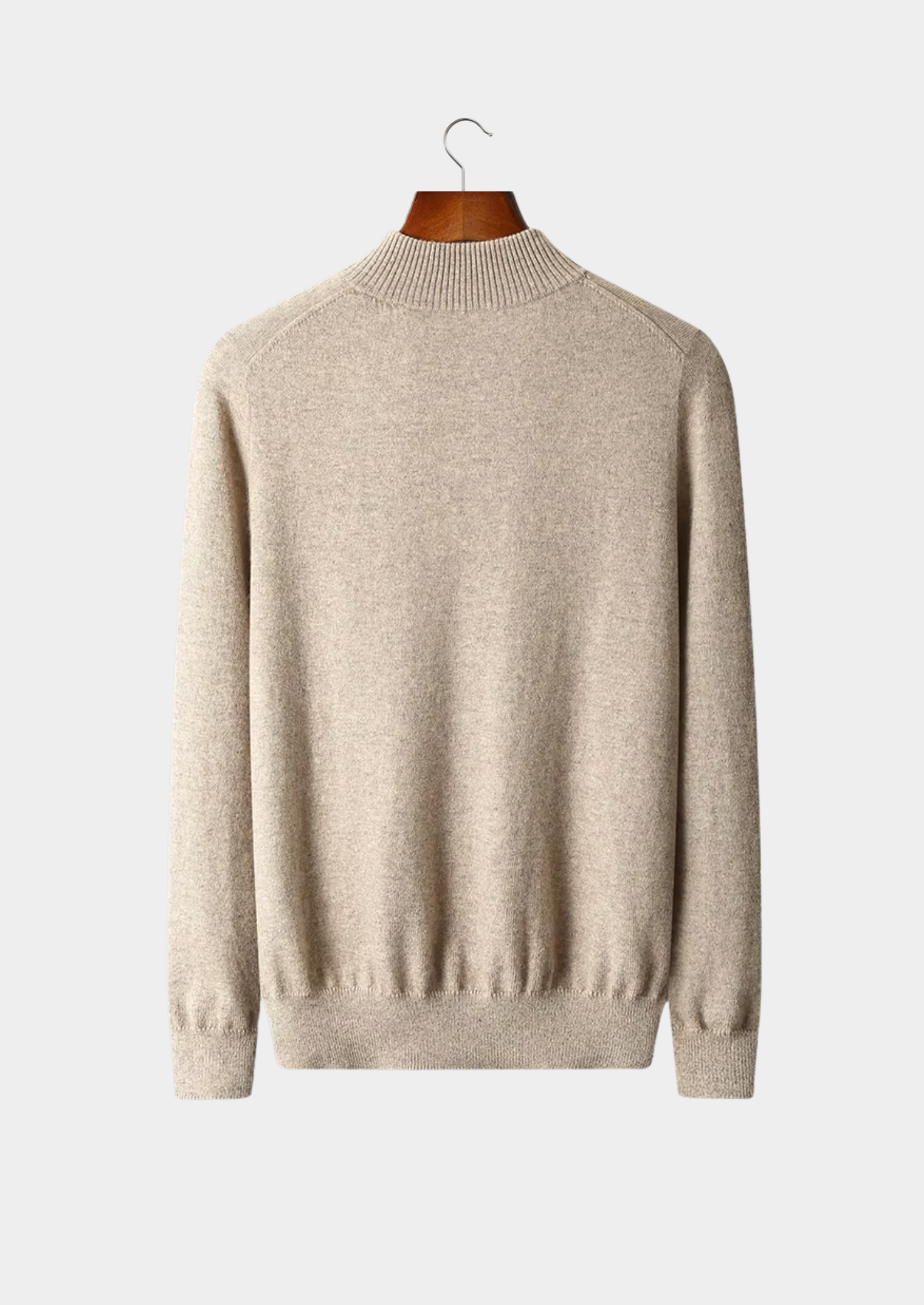 Pure Extra-Fine Merino Wool Half Zip Sweater | Vallentty