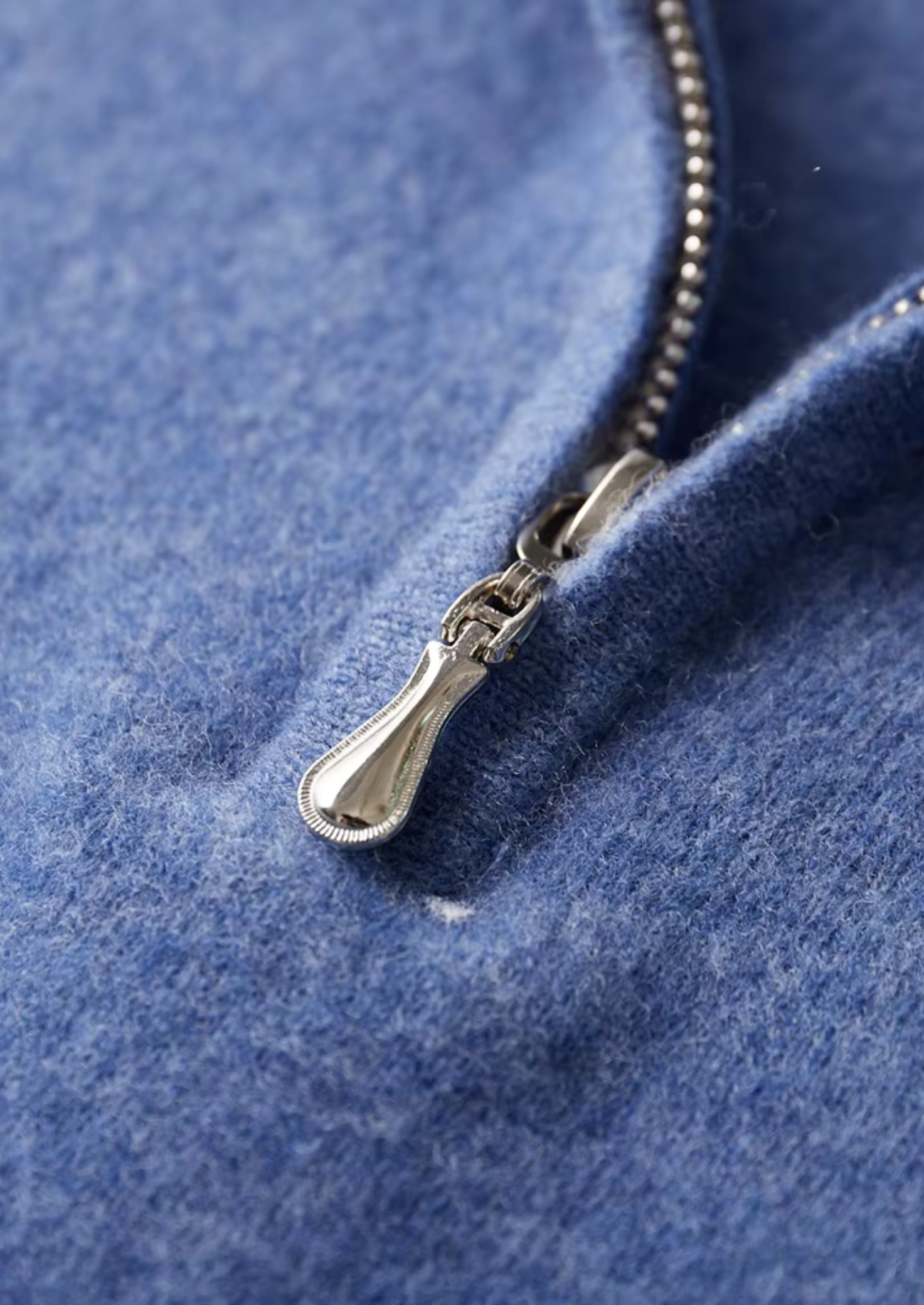 Pure Extra-Fine Merino Wool Half Zip Polo | Vallentty