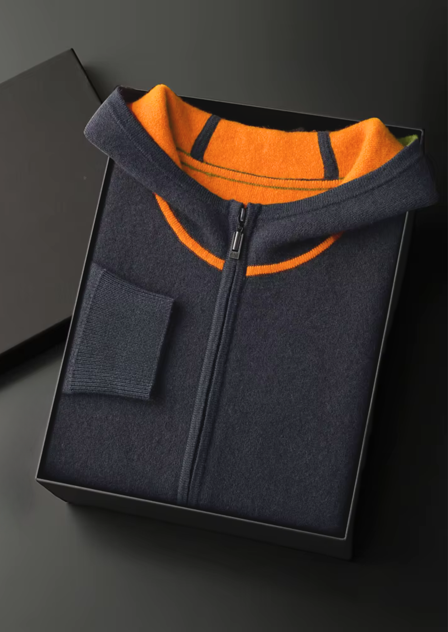 Premium Cashmere Deep Gray Milano Leisure Set | Vallentty