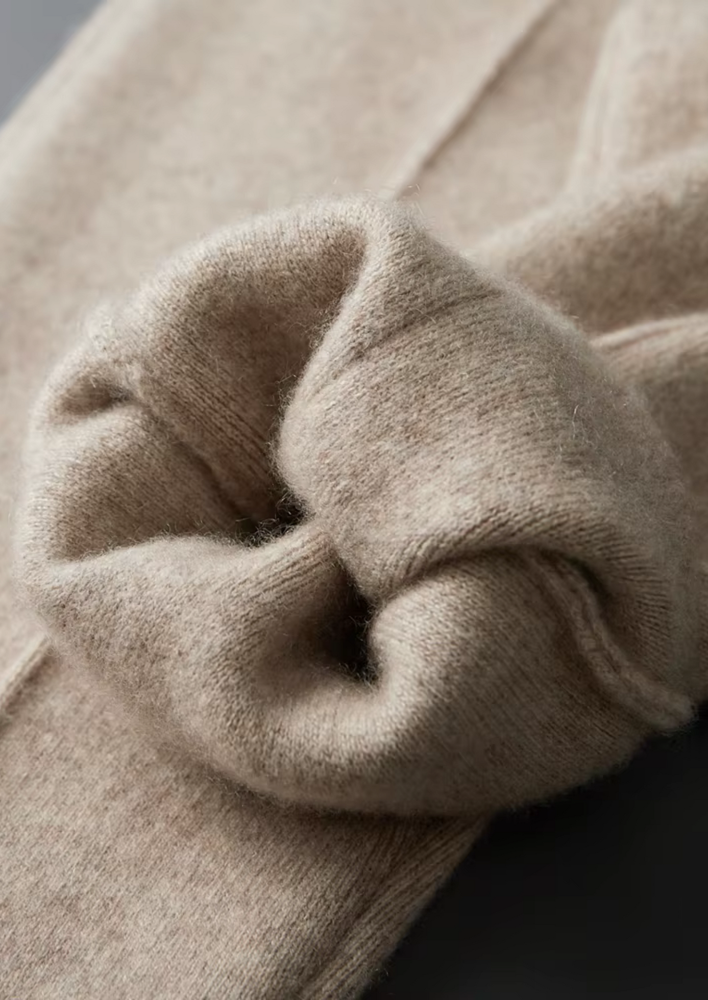 Pure Extra-Fine Merino Wool Sand Luzzo Set | Vallentty