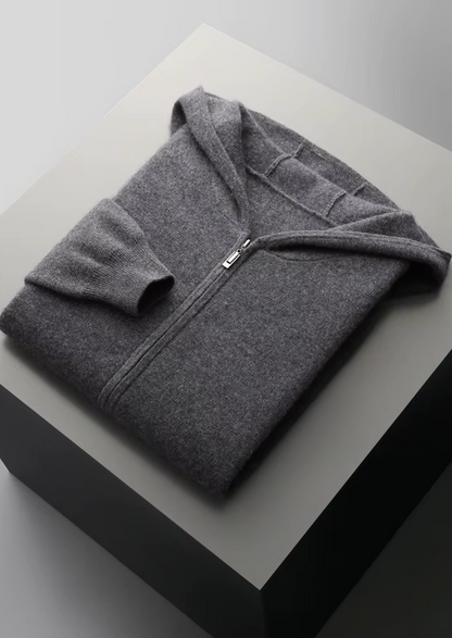 Pure Extra-Fine Merino Wool Dark Gray Arvo Set | Vallentty