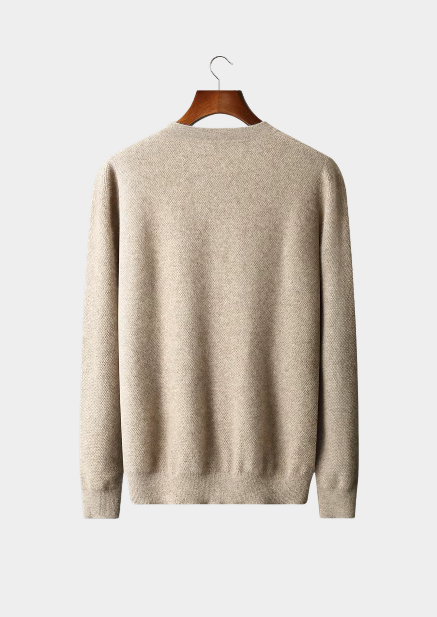 Premium Cashmere Classic Henley Sweater | Vallentty