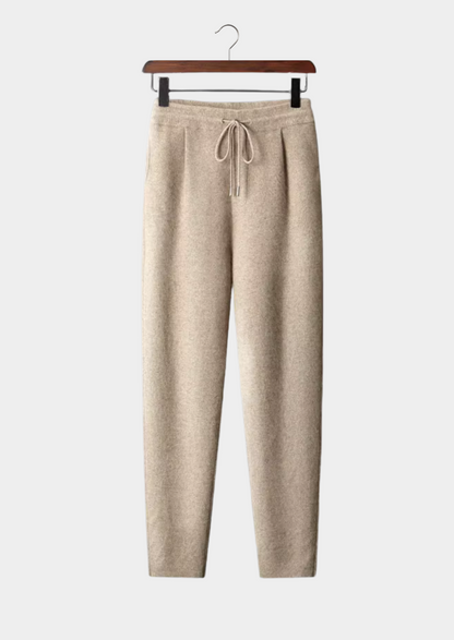 Premium Cashmere Pleated Trousers | Vallentty