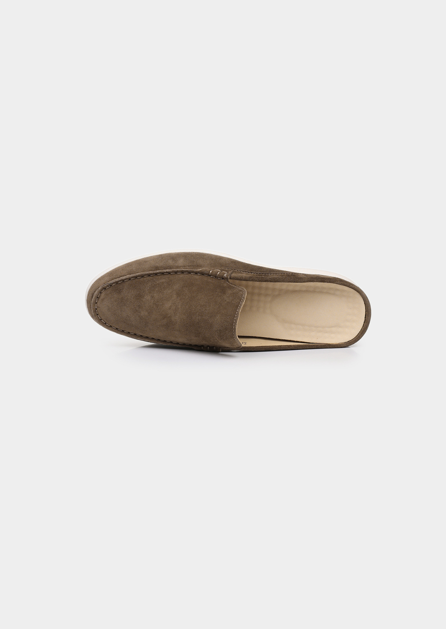 Olive Marina Suede Slipper | Vallentty