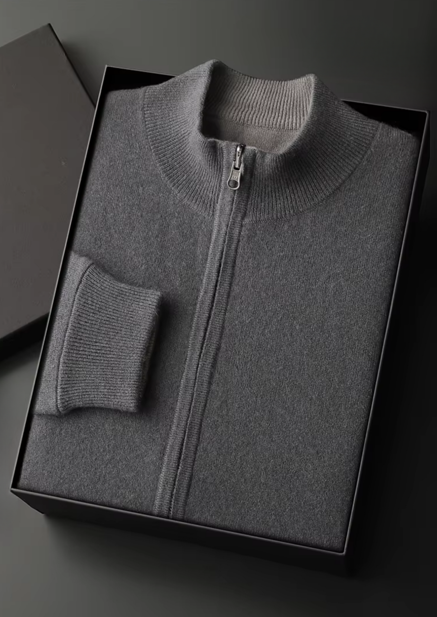 Pure Extra-Fine Merino Wool Zip Cardigan | Vallentty