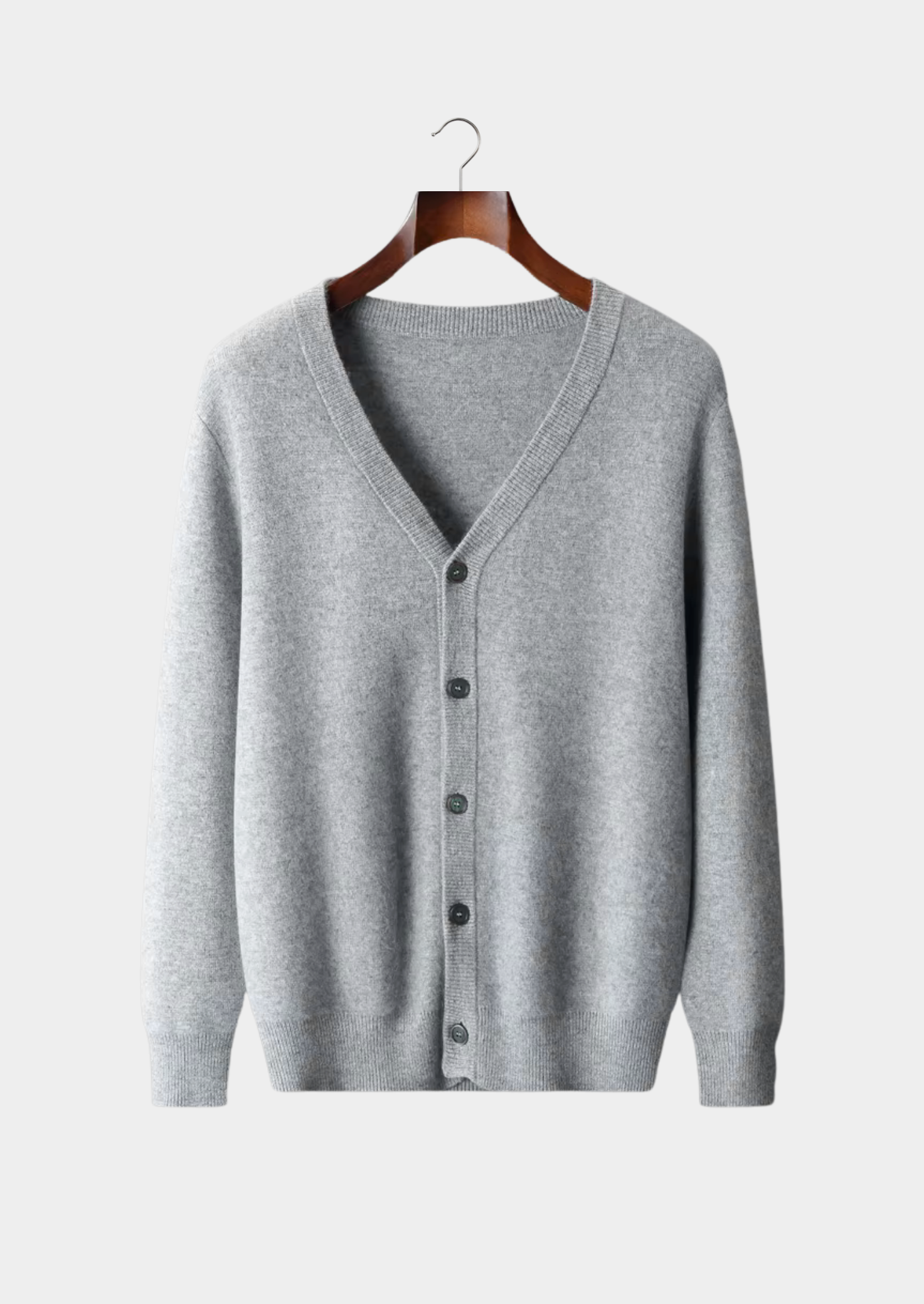 Pure Extra-Fine Merino Wool Essential Cardigan | Vallentty