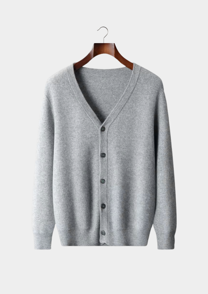 Pure Extra-Fine Merino Wool Essential Cardigan | Vallentty