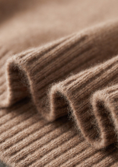 Pure Cashmere Beige Essential Crewneck | Vallentty
