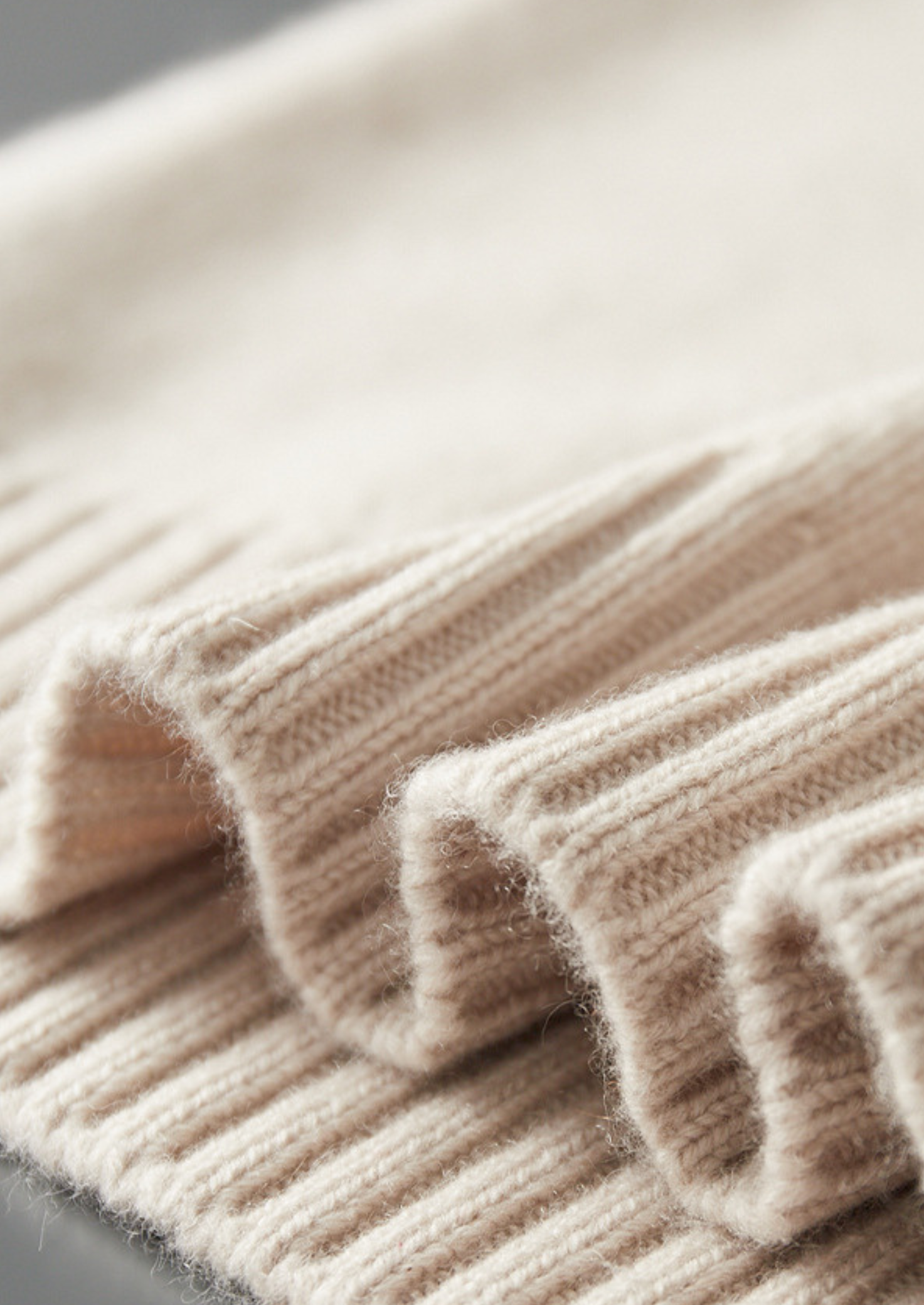 Pure Cashmere Off White Half Zip Sweater | Vallentty