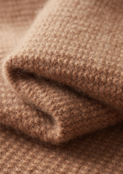 Pure Cashmere Mustard Ribbed Zip Cardigan | Vallentty