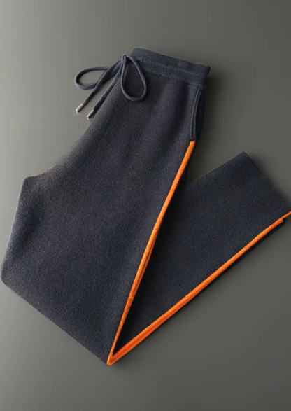 Premium Cashmere Deep Gray Milano Leisure Set | Vallentty