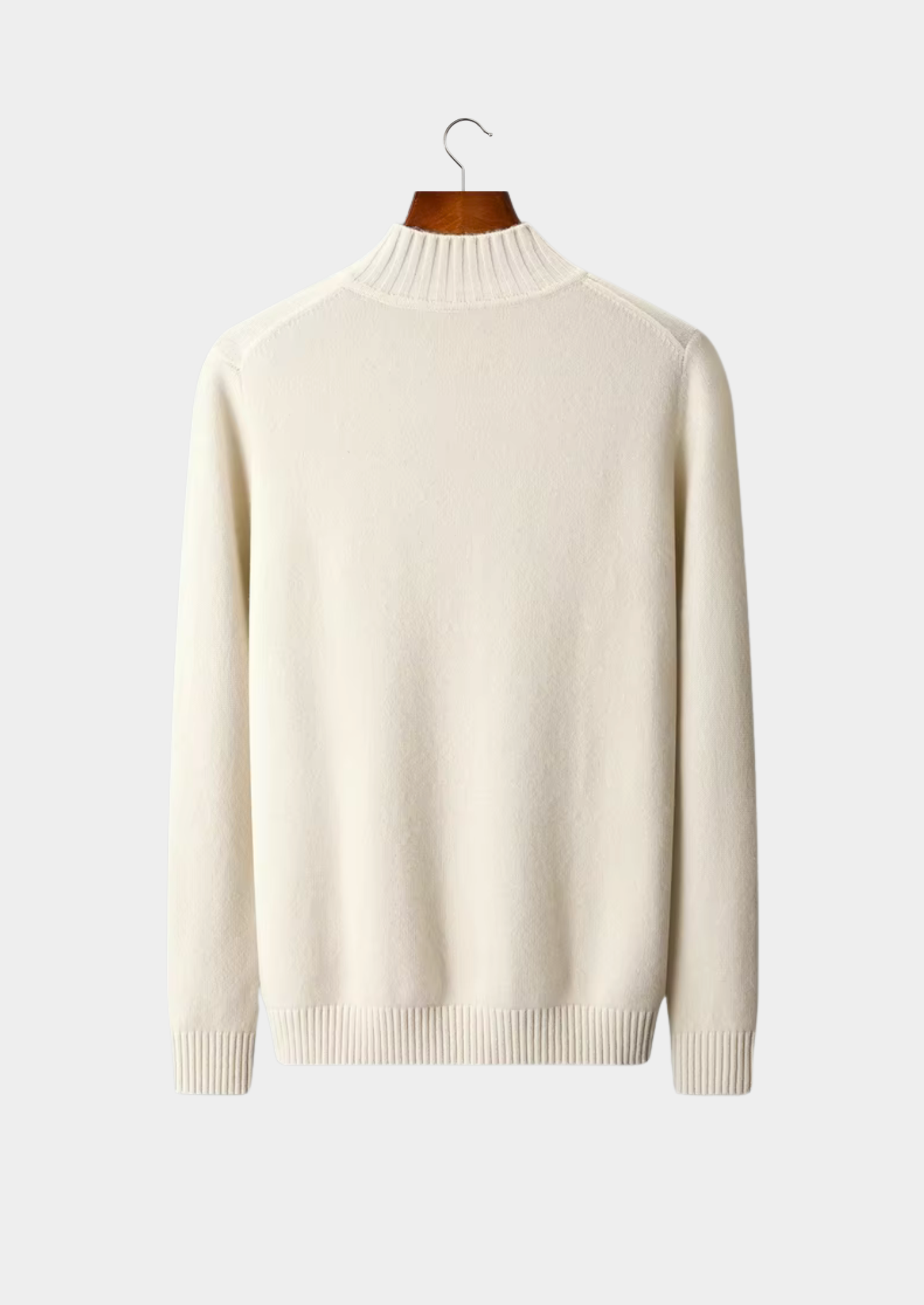 Pure Extra-Fine Merino Wool Classic Button Sweater | Vallentty
