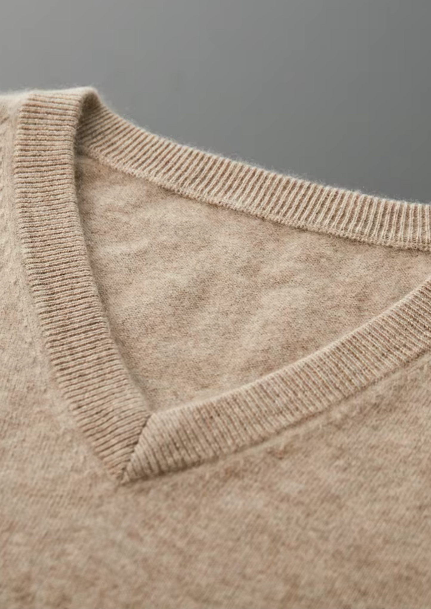 Pure Extra-Fine Merino Wool Classic V-Neck Sweater | Vallentty