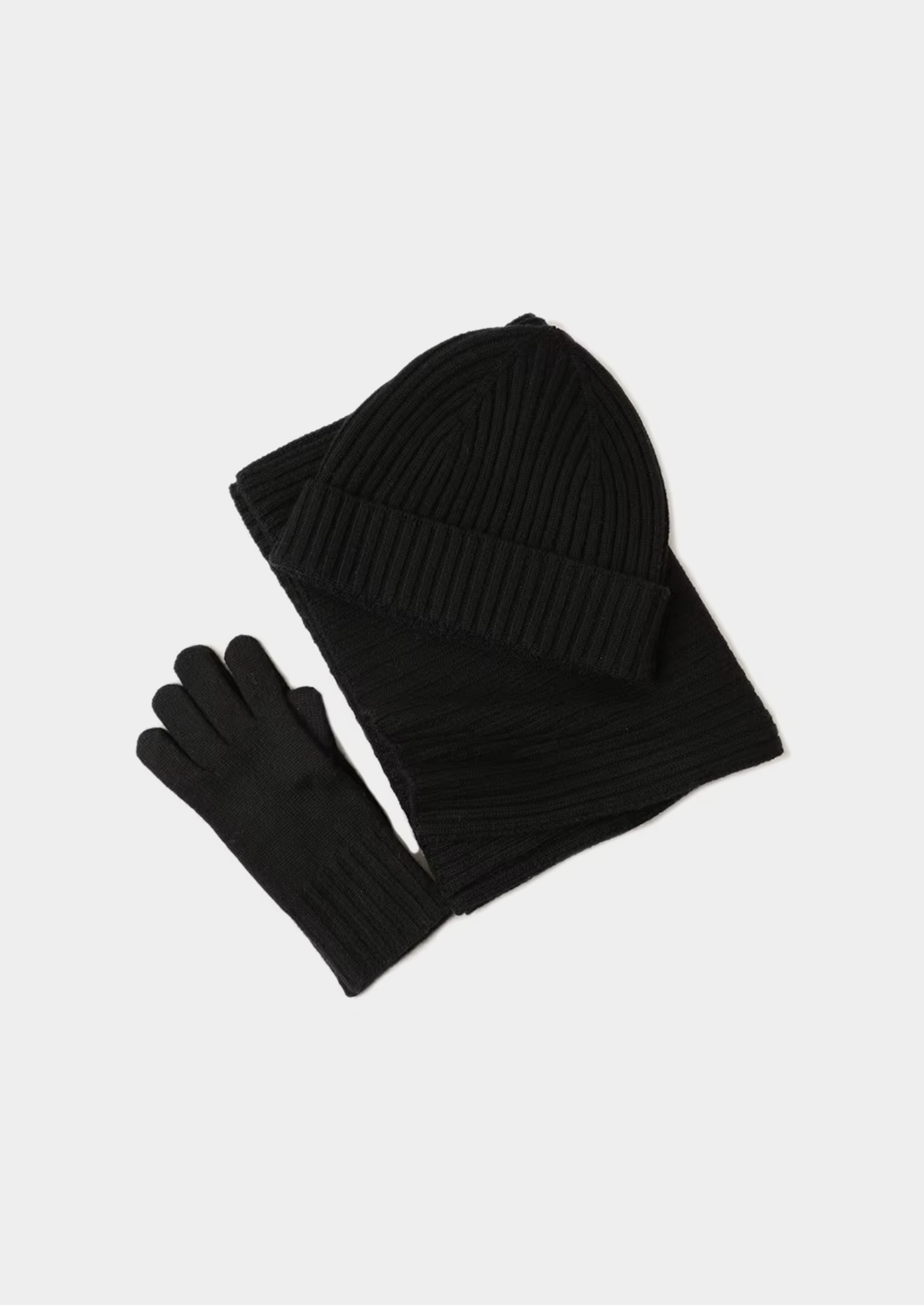 Pure Extra-Fine Merino Wool Wintertime Essentials - Black | Vallentty