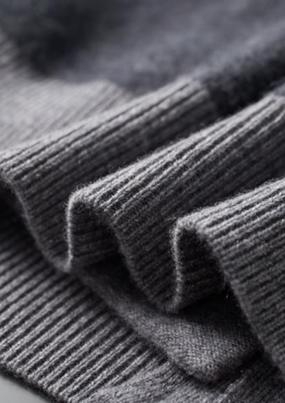 Premium Cashmere Dark Gray Torino Leisure Set | Vallentty