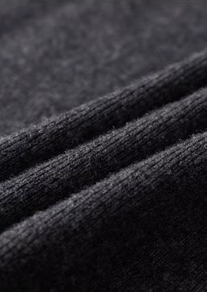 Pure Extra-Fine Merino Wool Ribbed Polo Cardigan | Vallentty