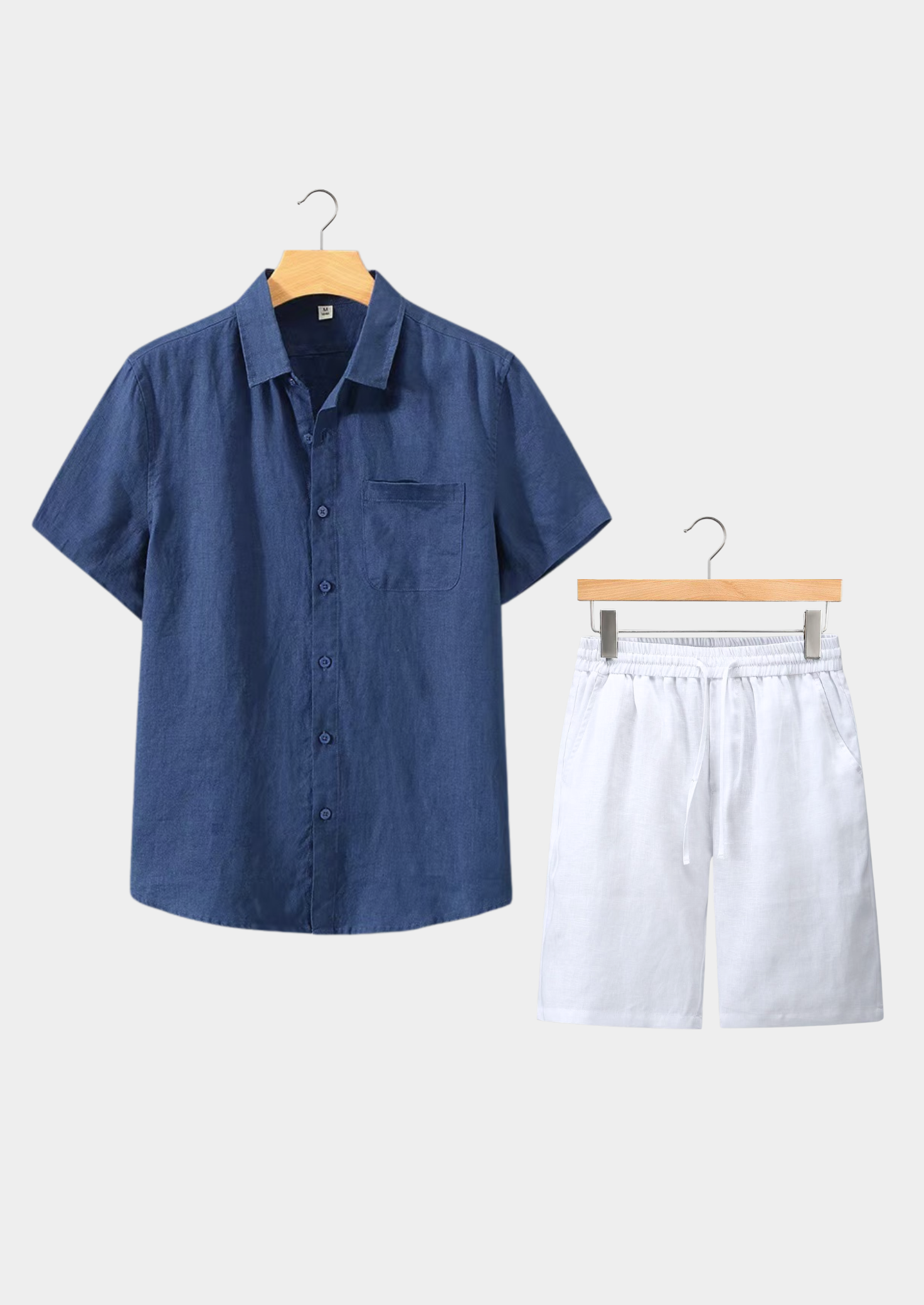 Dolcevita Shortsleeve Summer Set - Navy/white | Vallentty