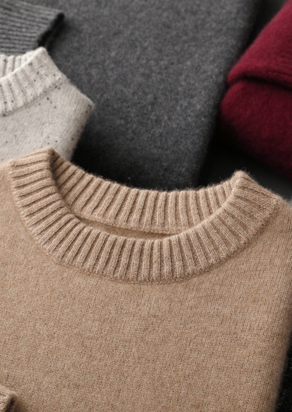 Pure Cashmere Dark Gray Essential Crewneck | Vallentty