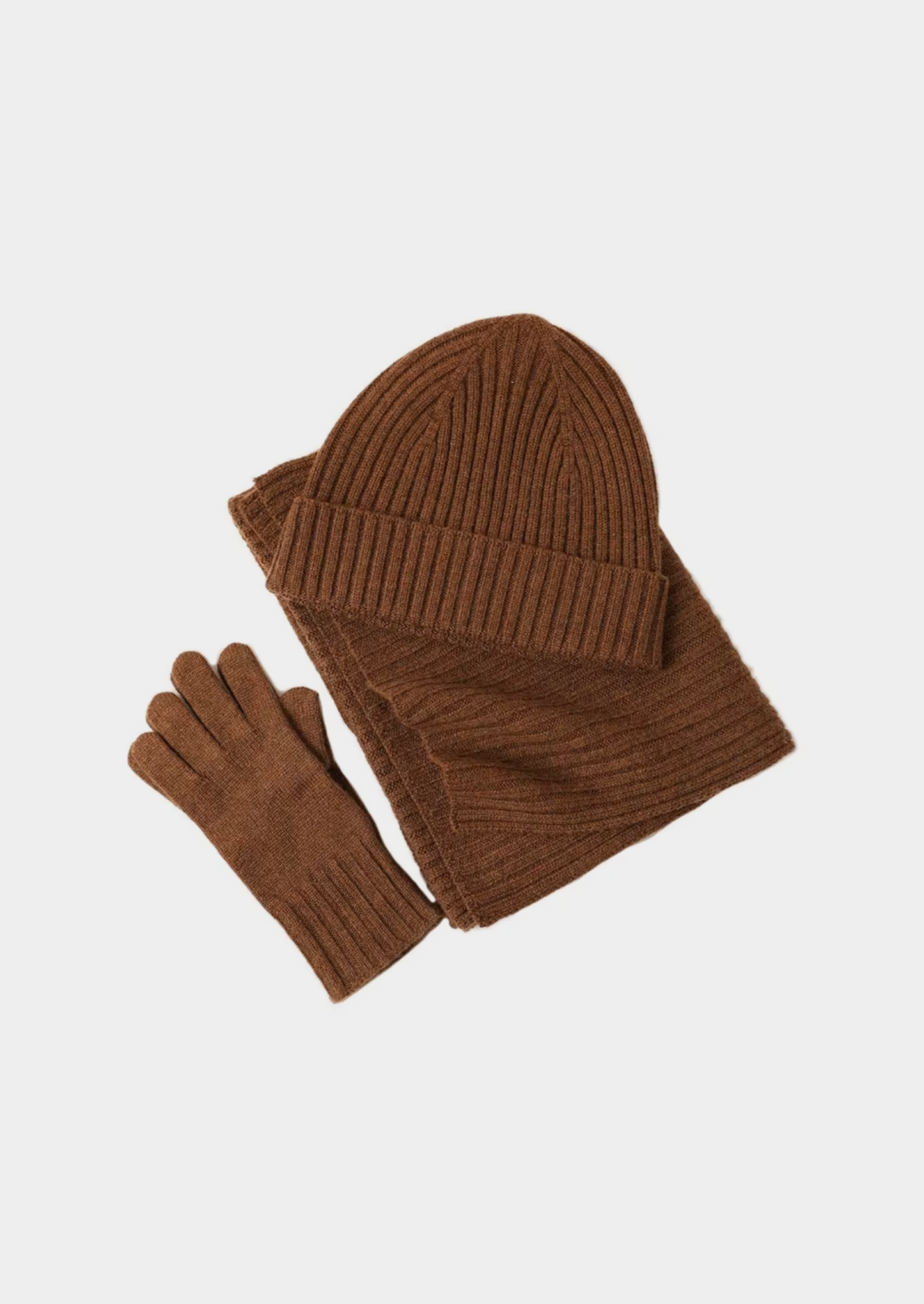 Pure Extra-Fine Merino Wool Wintertime Essentials - Coffee | Vallentty