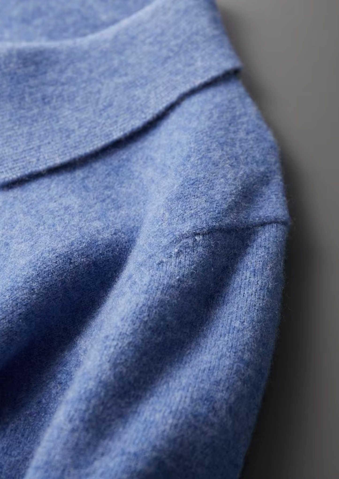 Pure Extra-Fine Merino Wool Half Zip Polo | Vallentty