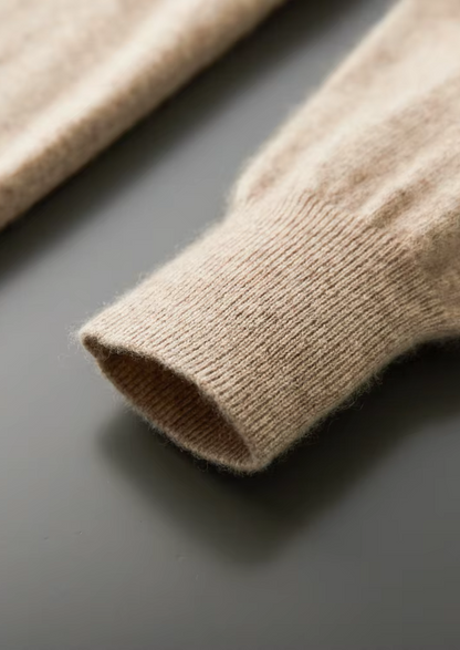 Pure Extra-Fine Merino Wool Classic V-Neck Sweater | Vallentty