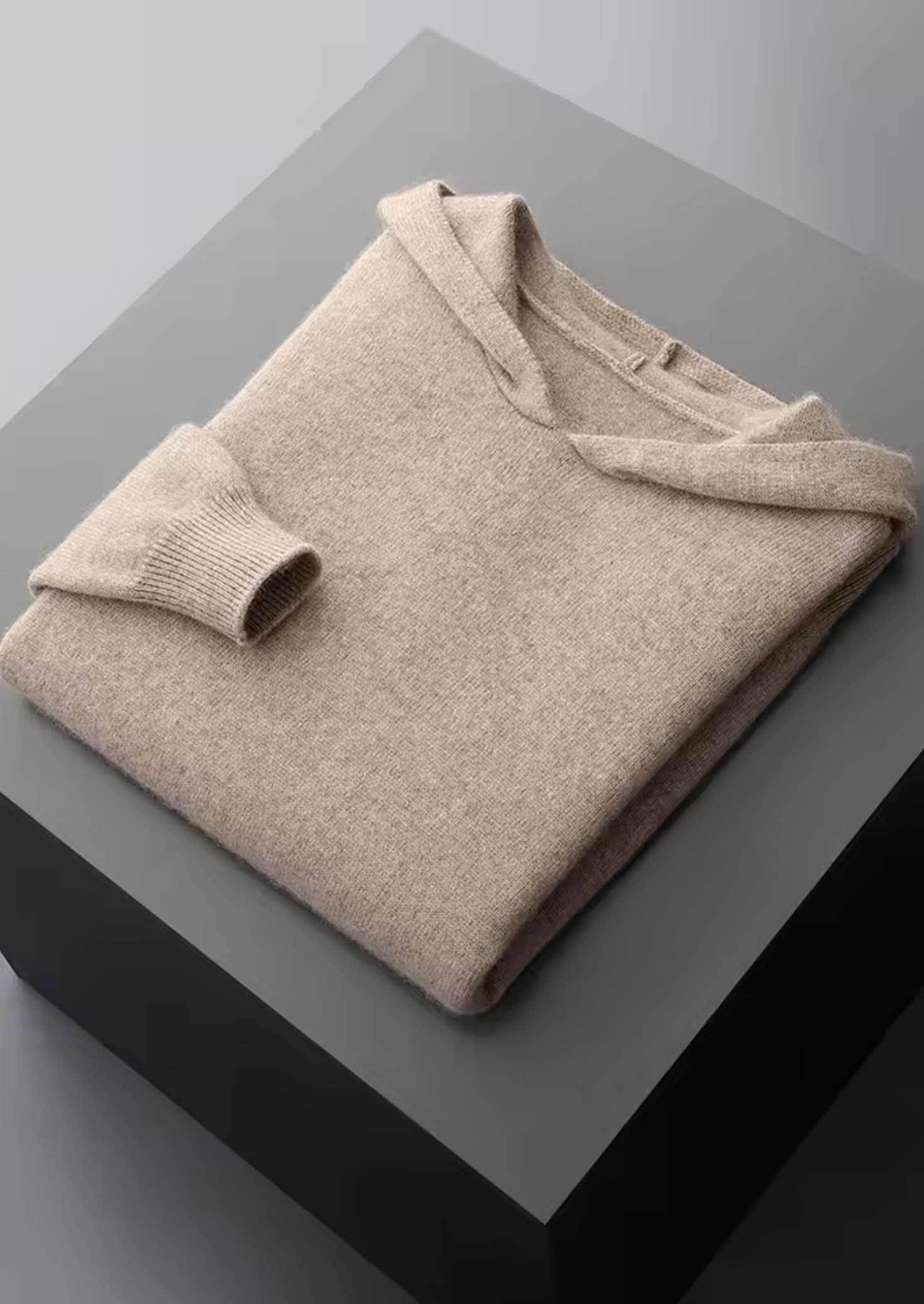 Premium Cashmere Essential Hoodie | Vallentty