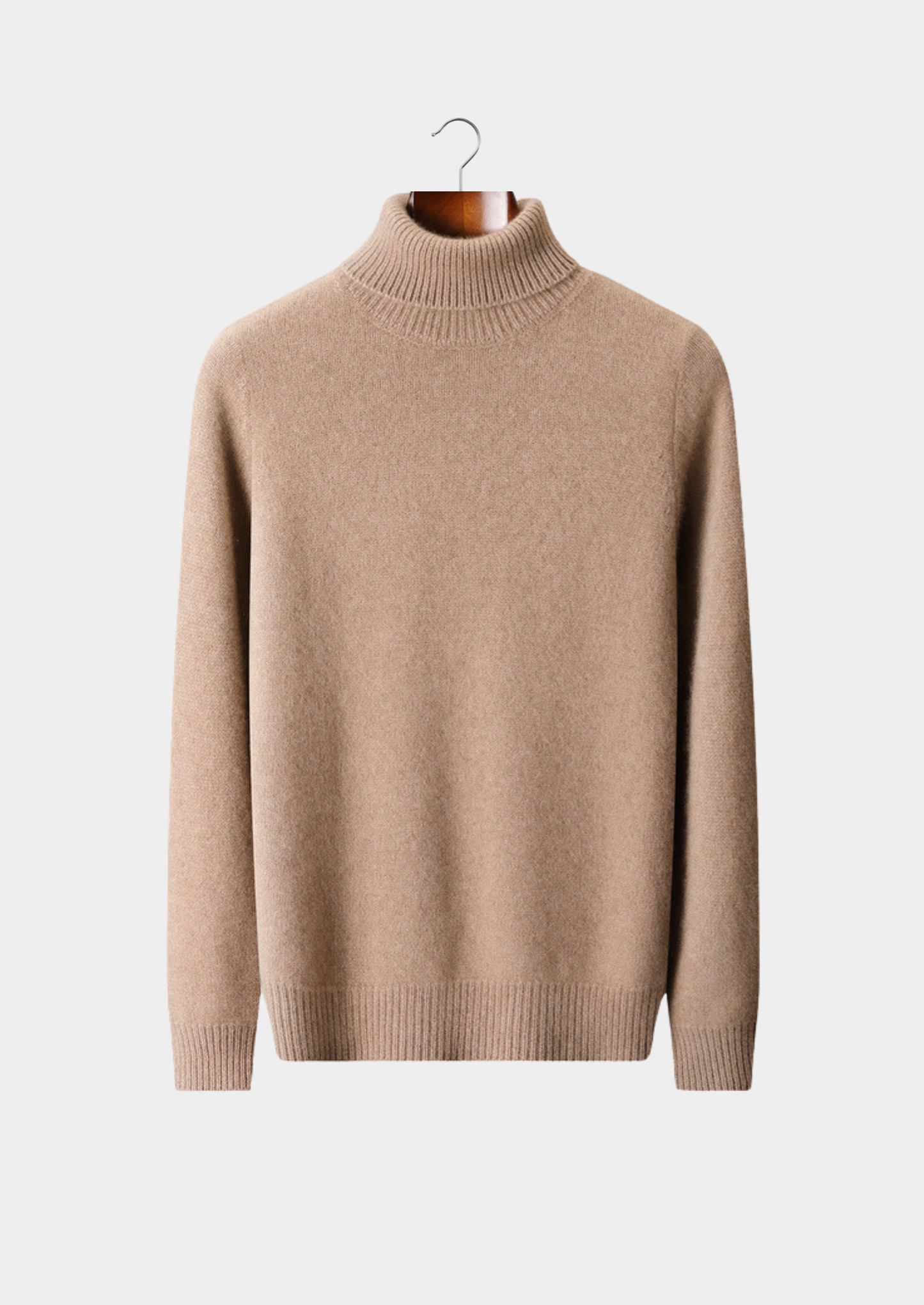 Pure Cashmere Beige Essential Rollneck | Vallentty