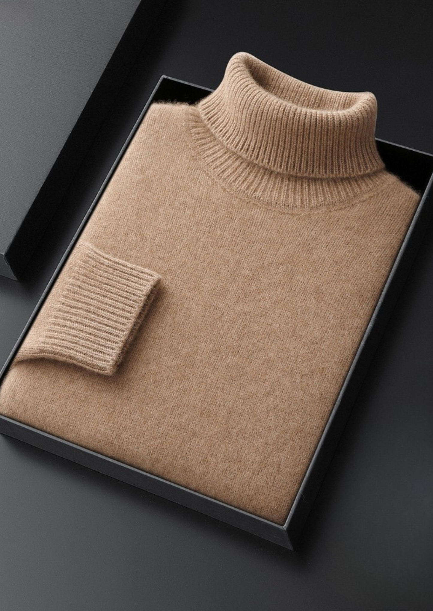 Pure Cashmere Beige Essential Rollneck | Vallentty