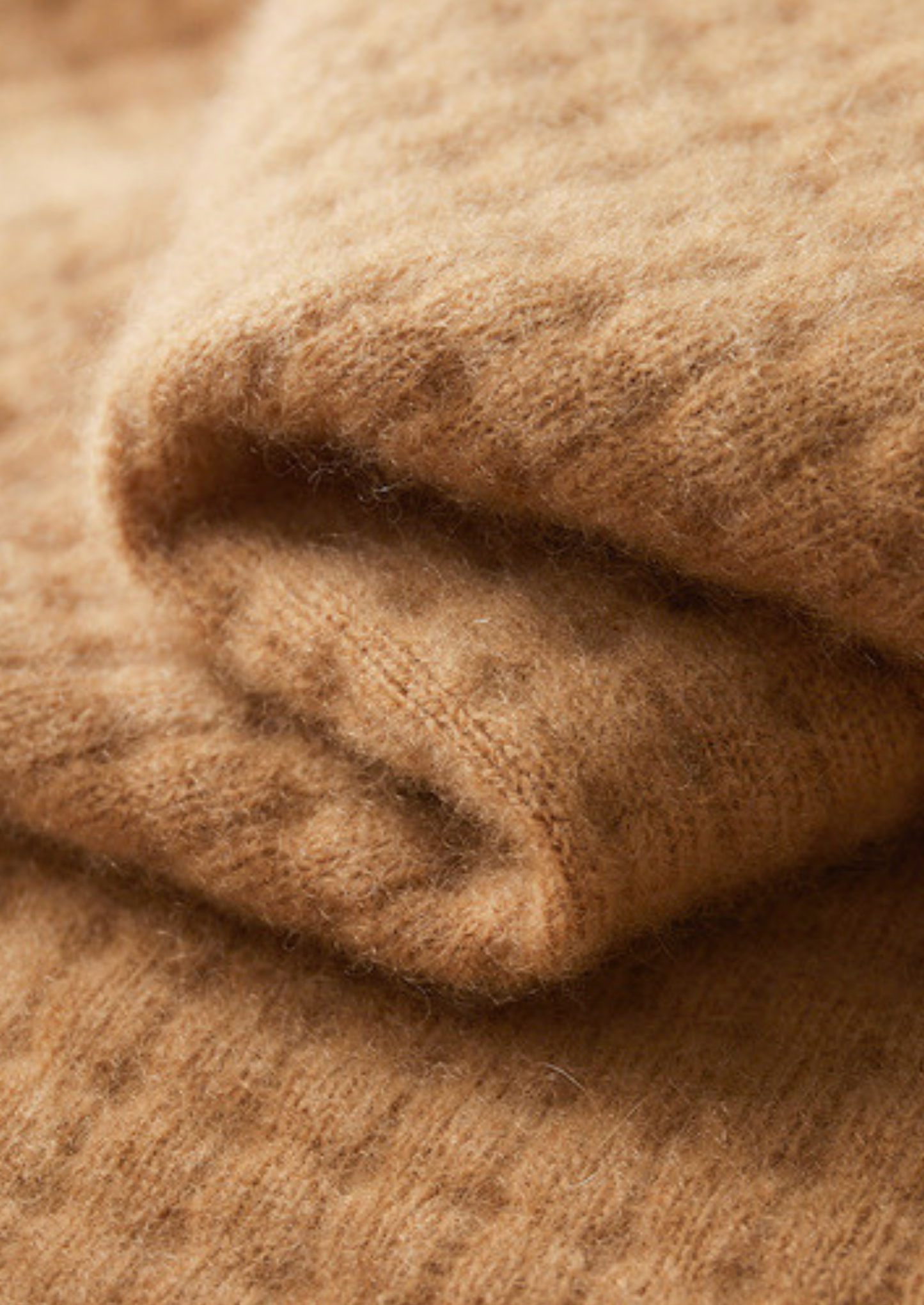 Pure Cashmere Caramel Textured Button Cardigan | Vallentty