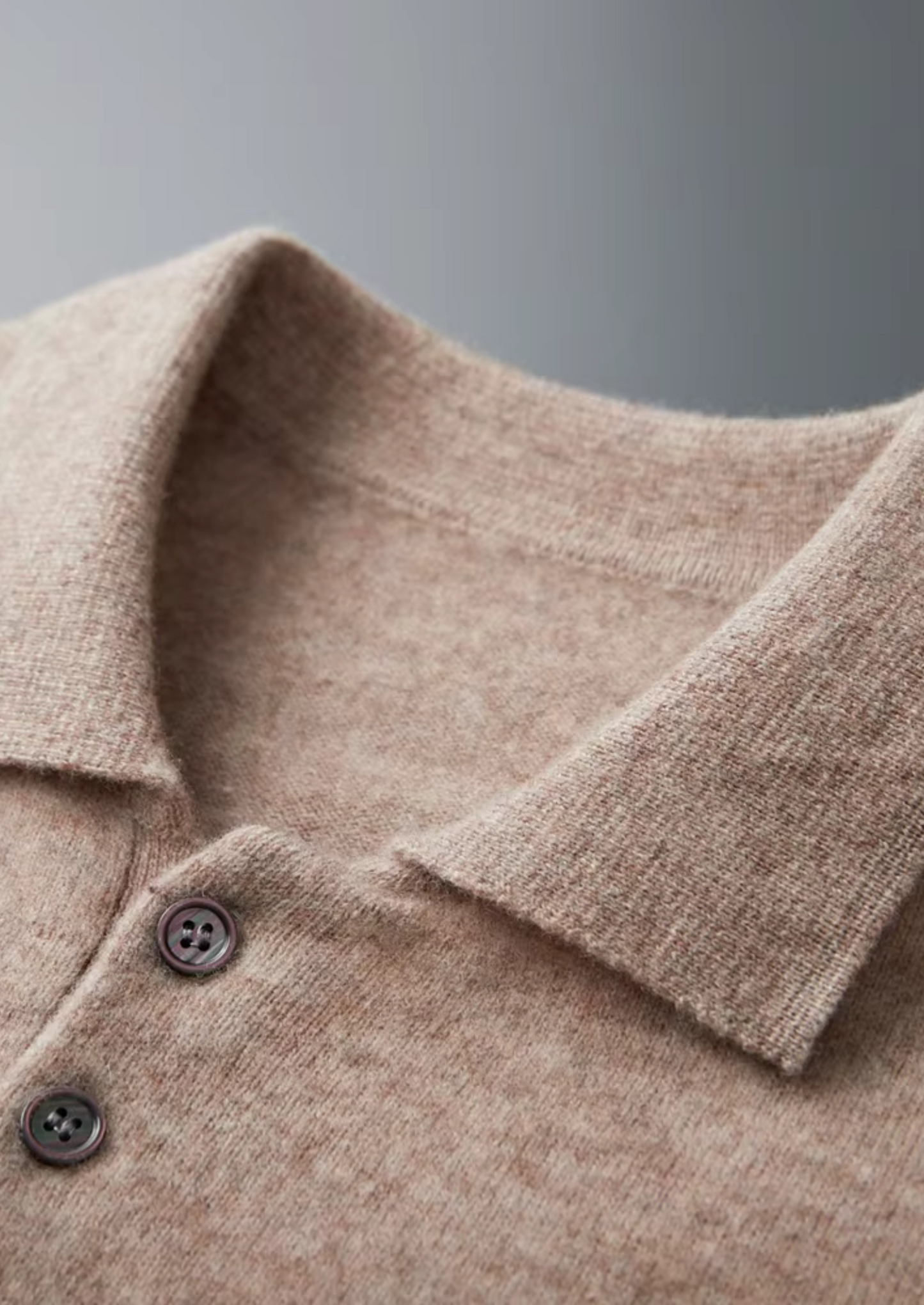 Pure Extra-Fine Merino Wool Classic Sweater Polo | Vallentty