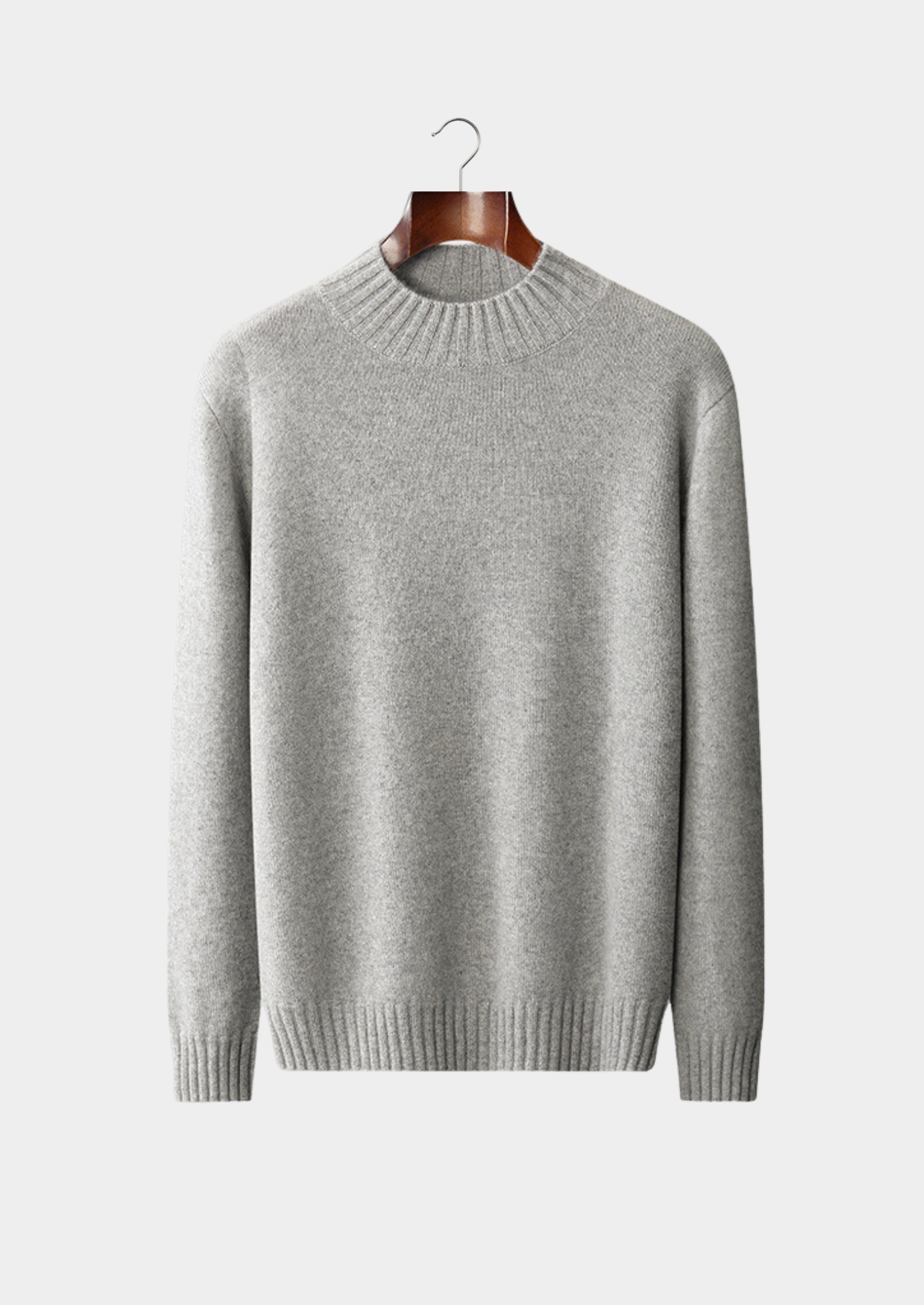Pure Cashmere Mockneck Sweater | Vallentty