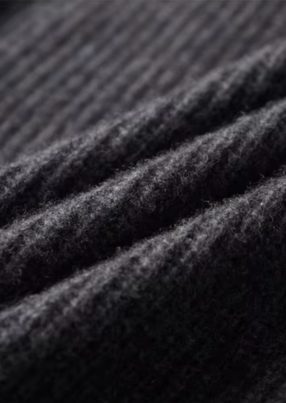 Pure Extra-Fine Merino Wool Funnel Neck Dual Zip Cardigan | Vallentty