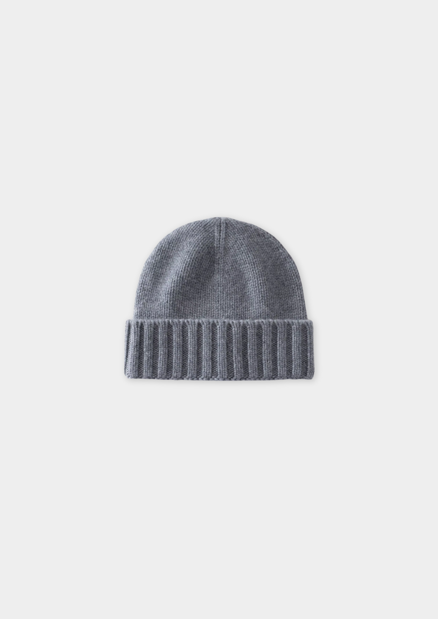 Light Gray Cashmere Wintertime Beanie | Vallentty