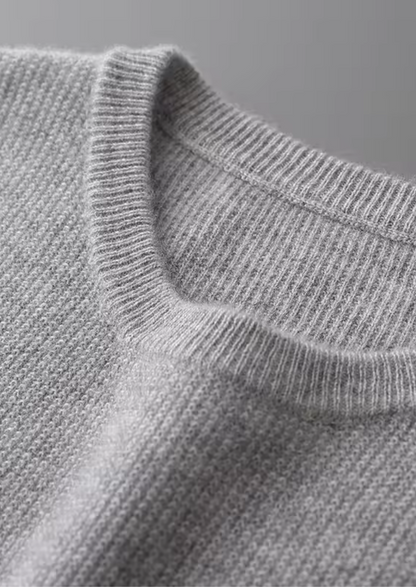 Pure Extra-Fine Merino Wool Crewneck Vest | Vallentty