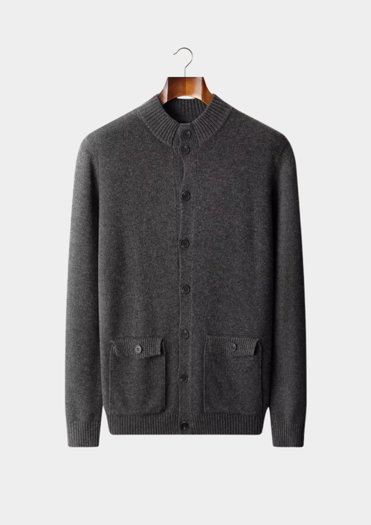 Pure Extra-Fine Merino Wool Button Cardigan | Vallentty