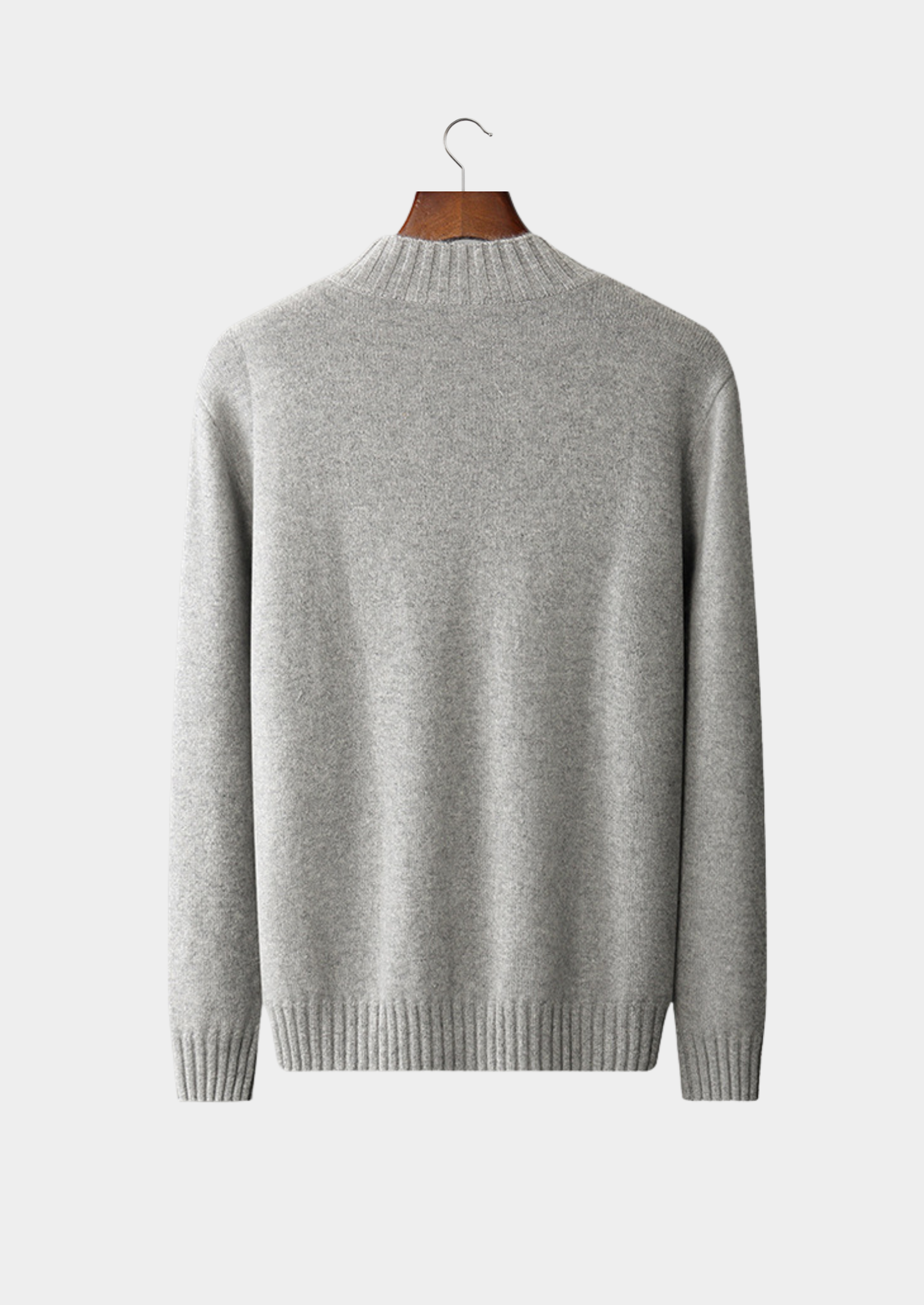 Pure Cashmere Mockneck Sweater | Vallentty