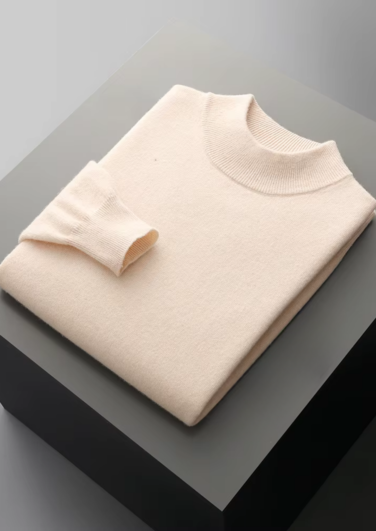 Pure Extra-Fine Merino Wool Classic Mockneck | Vallentty